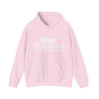 2020 staycation aka quarantine-01 — Unisex Heavy Blend Hoodie (G18500)
