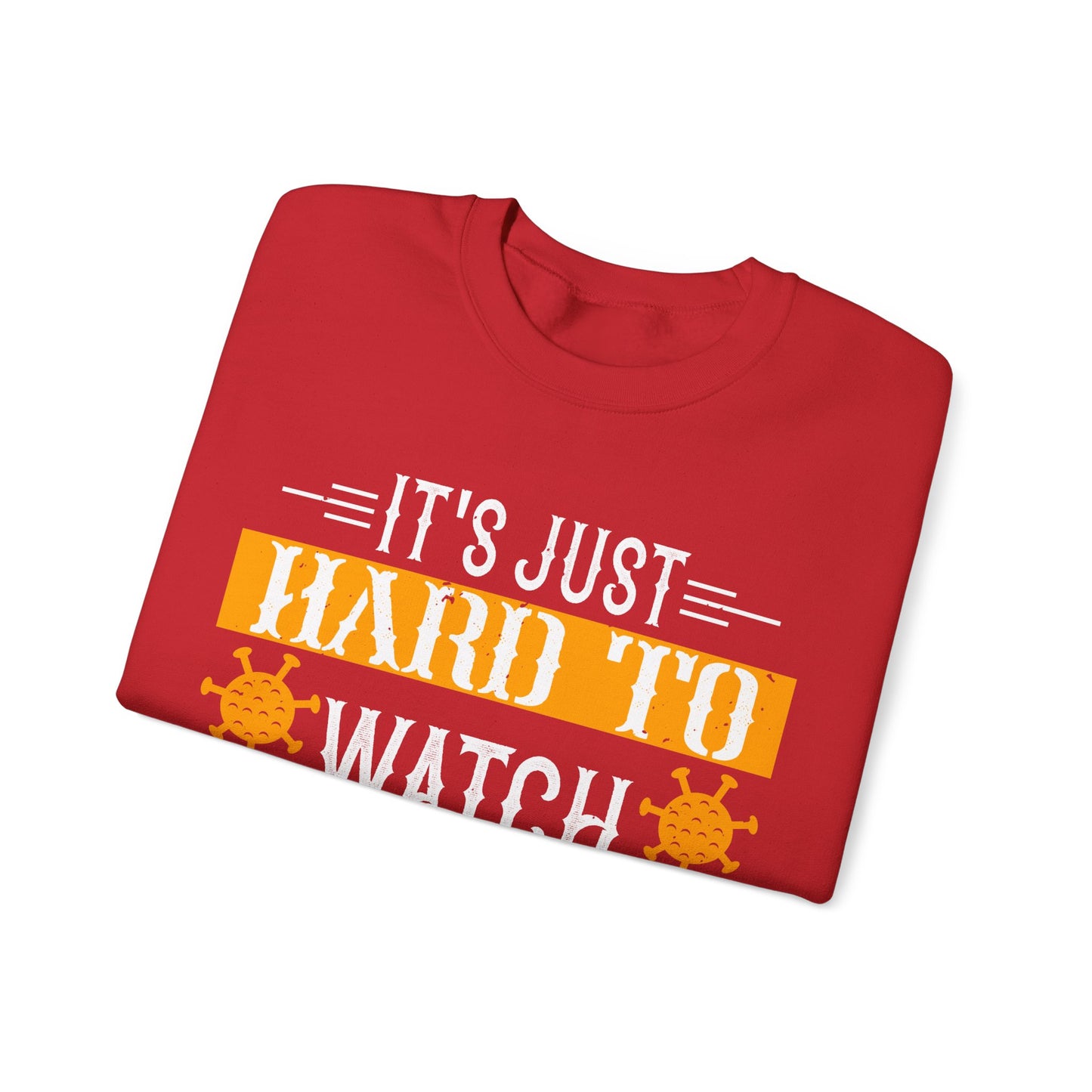 It's just hard to watch isolation basketball-01 — Unisex Heavy Blend Crewneck (G18000)
