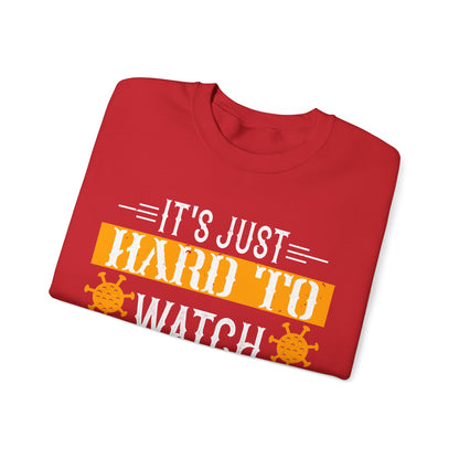 It's just hard to watch isolation basketball-01 — Unisex Heavy Blend Crewneck (G18000)
