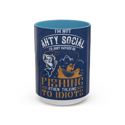 im not ANTY SOCIAL — Accent Mug 11/15oz