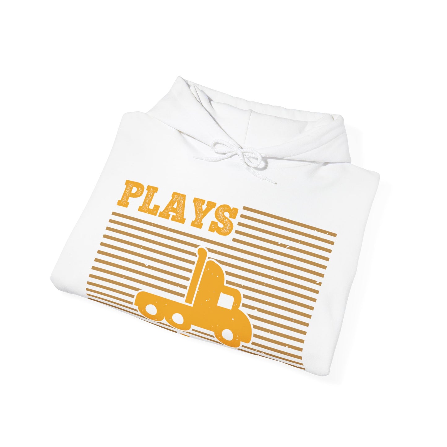 Still Plays With Trucks (2) — Unisex Heavy Blend Hoodie (G18500)