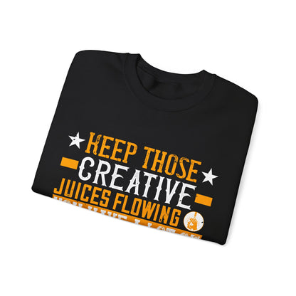 Keep those creative juices flowing. You have a lot of time on your hands!-01 — Unisex Heavy Blend Crewneck (G18000)