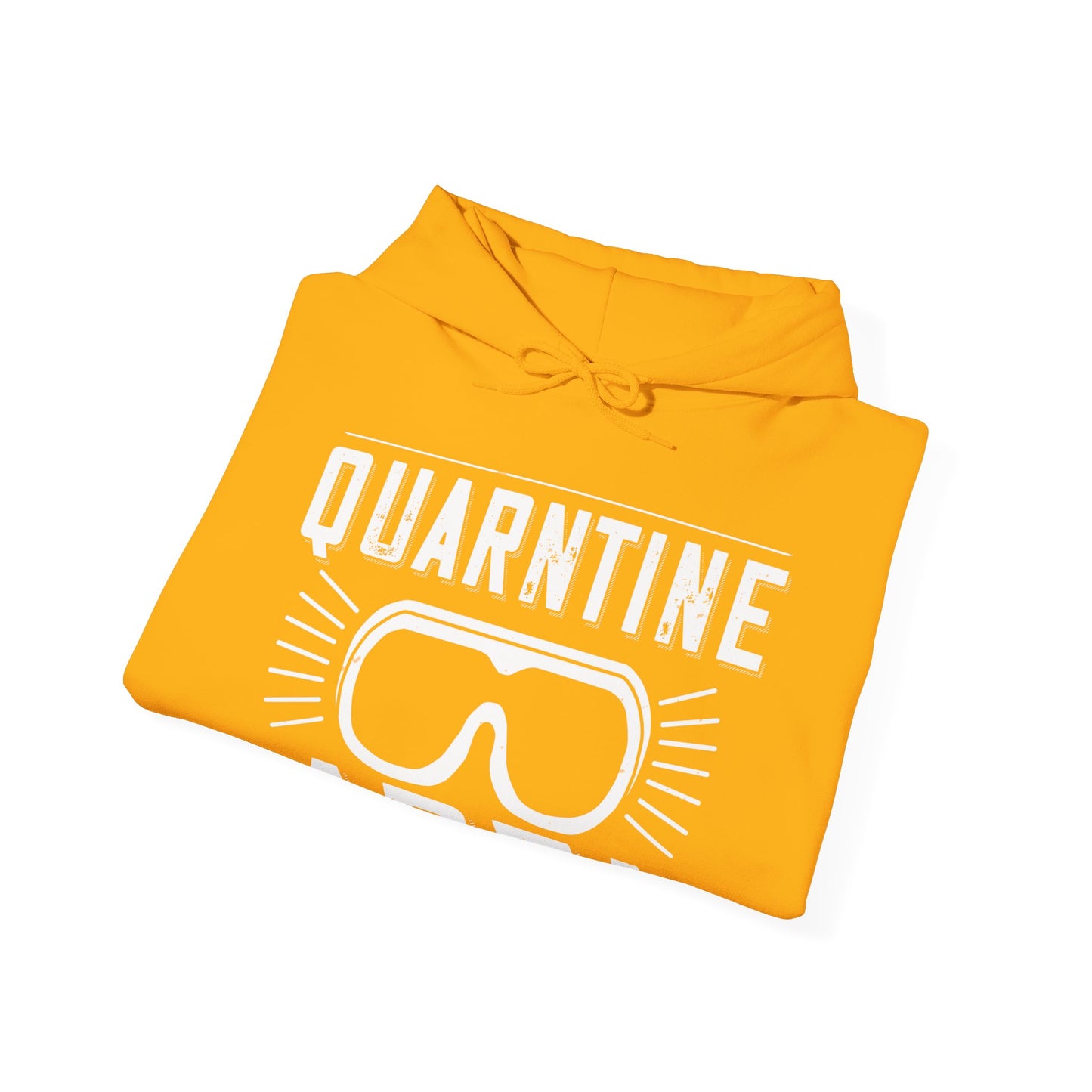warning quarantine area-01 — Unisex Heavy Blend Hoodie (G18500)