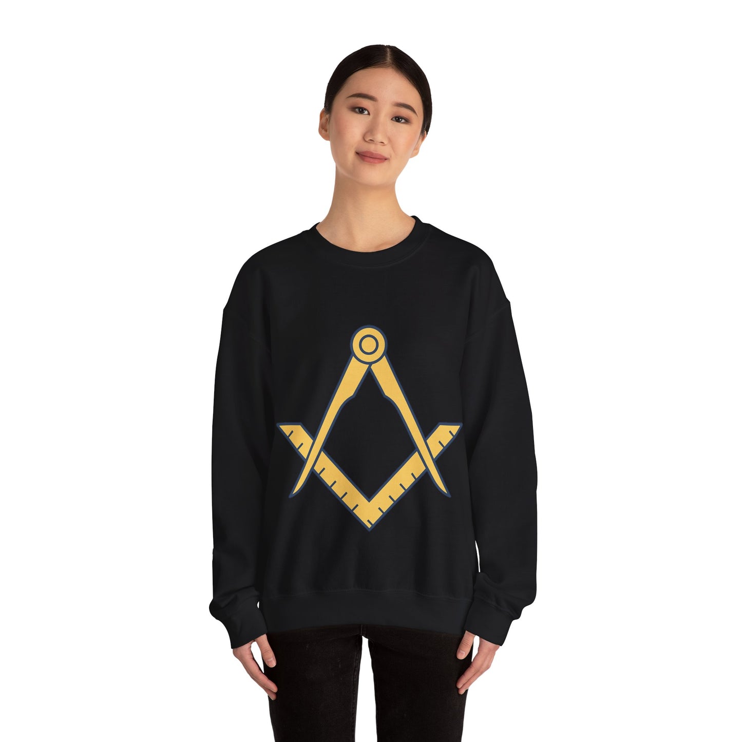 Plain Square and compass — Unisex Heavy Blend Crewneck (G18000)