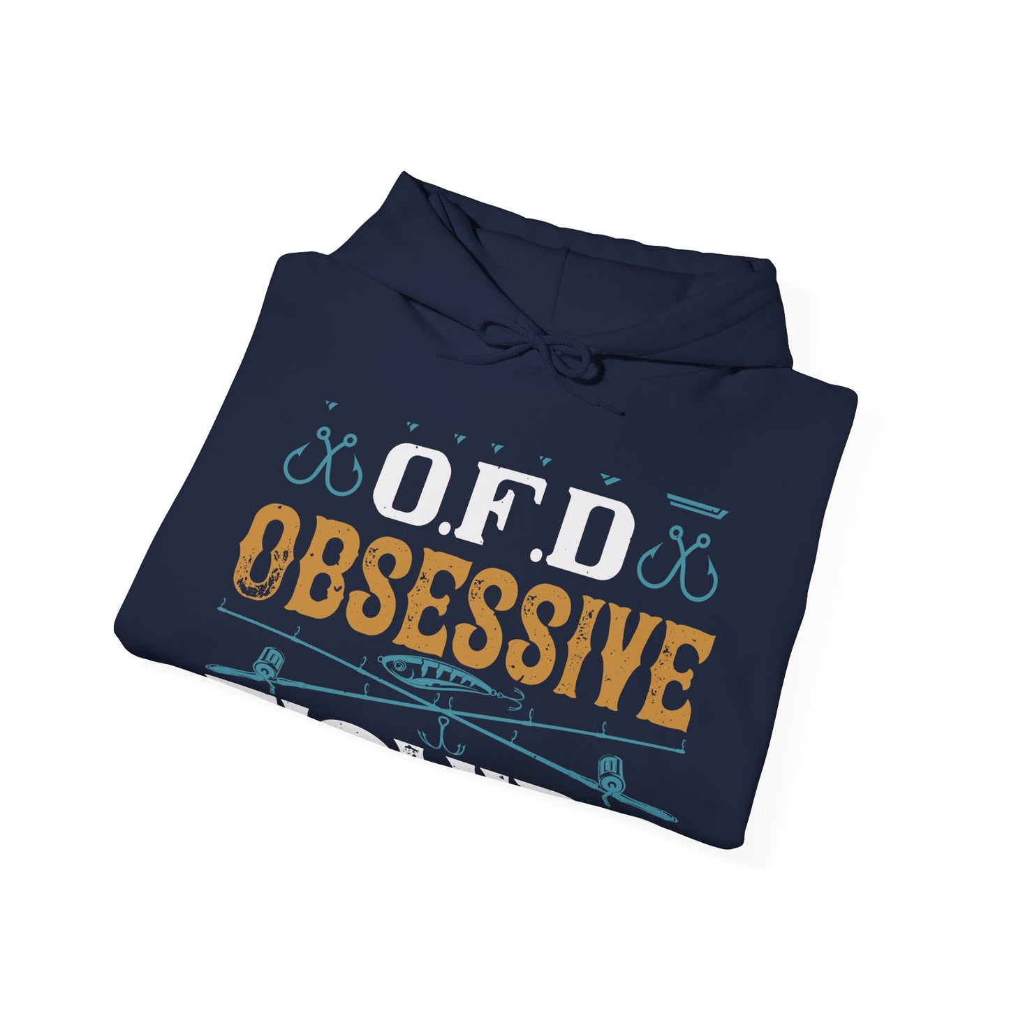I HAVE O.F.D OBSESSIVE FISHING DISORDER-01 — Unisex Heavy Blend Hoodie (G18500)
