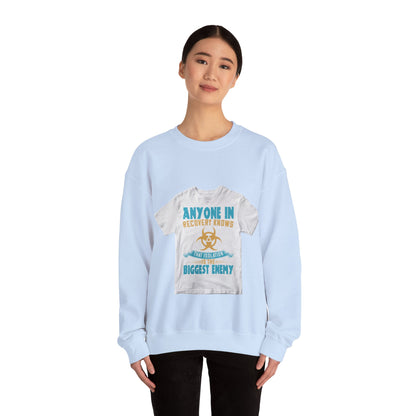 Anyone in recovery knows that isolation is the biggest enemy — Unisex Heavy Blend Crewneck (G18000)