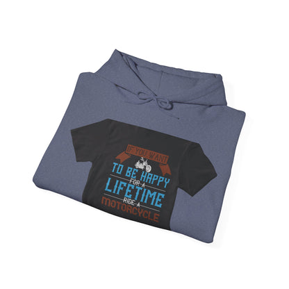 If you want to be happy — Unisex Heavy Blend Hoodie (G18500)