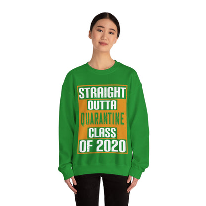 straight outta quarantine class of 2020-01 — Unisex Heavy Blend Crewneck (G18000)