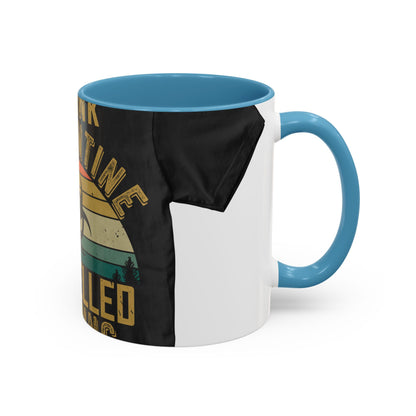 i think quarantine is spelled camping — Accent Mug 11/15oz