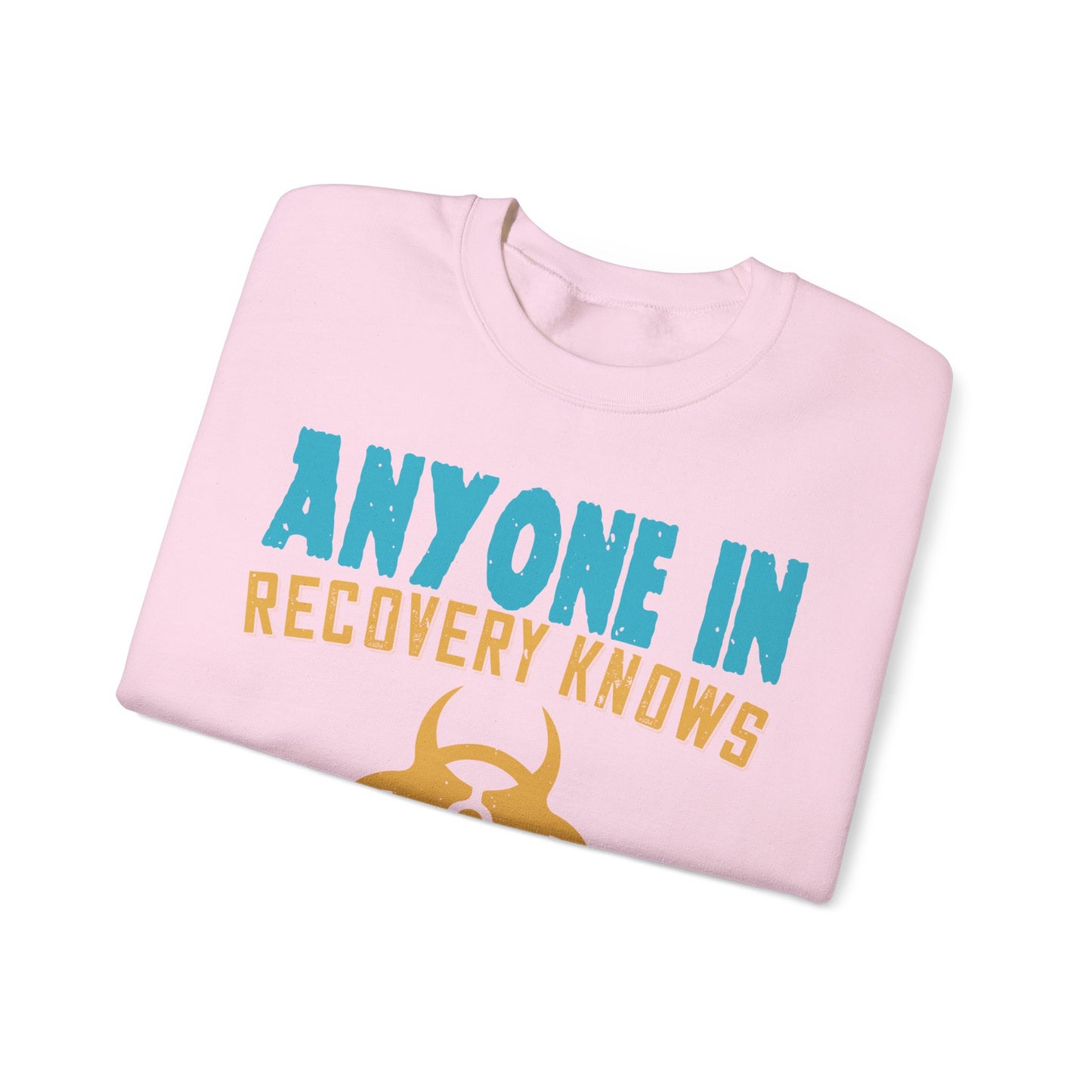 Anyone in recovery knows that isolation is the biggest enemy-01 — Unisex Heavy Blend Crewneck (G18000)