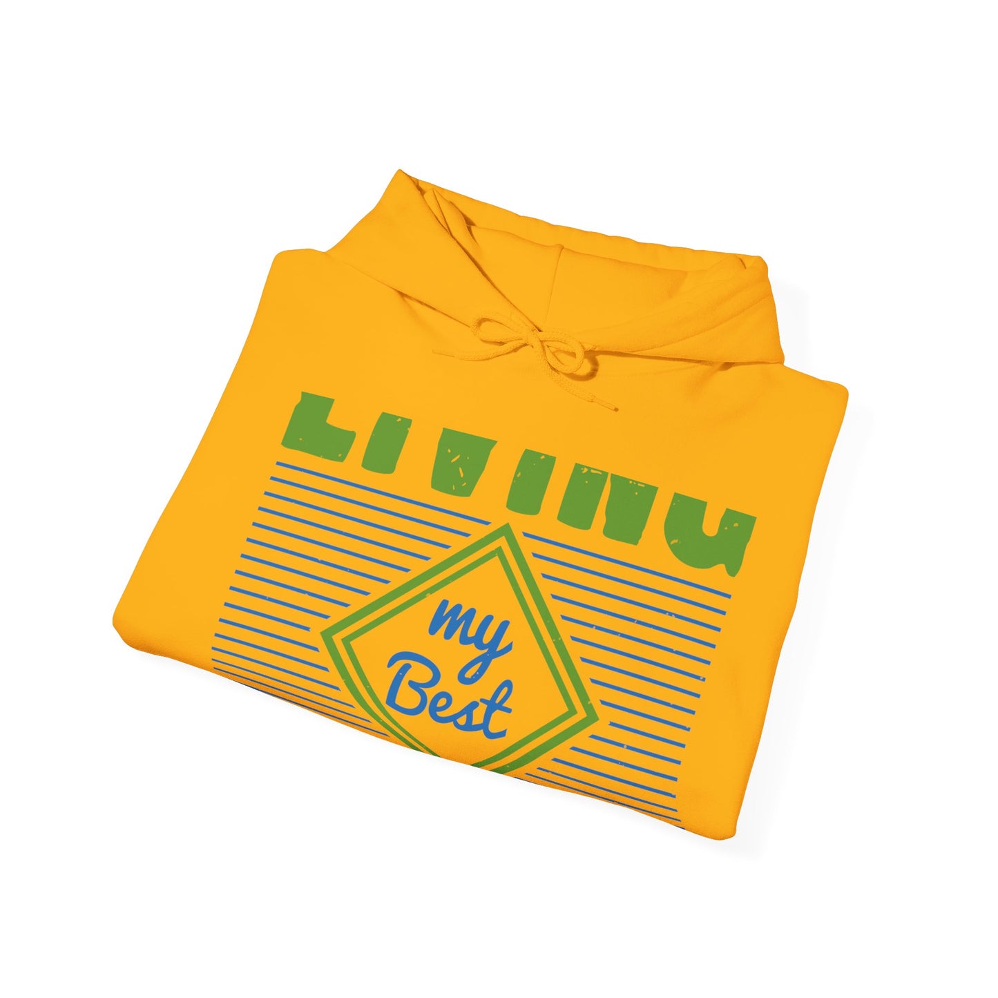 living my best quarantine-01 — Unisex Heavy Blend Hoodie (G18500)