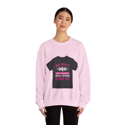 An aunt grows more treasured as time goes by — Unisex Heavy Blend Crewneck (G18000)