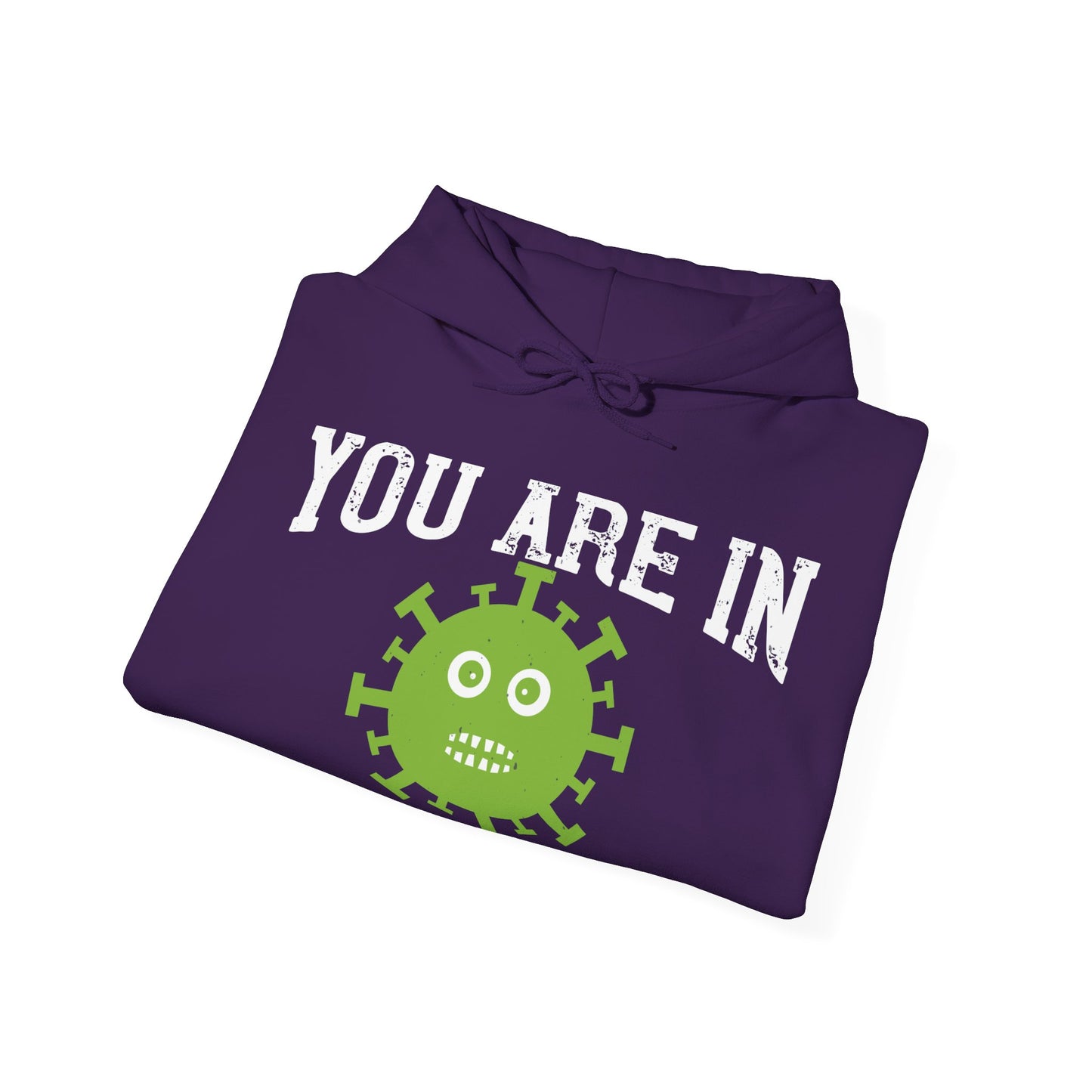 shut up you are in  quarantine-01 — Unisex Heavy Blend Hoodie (G18500)