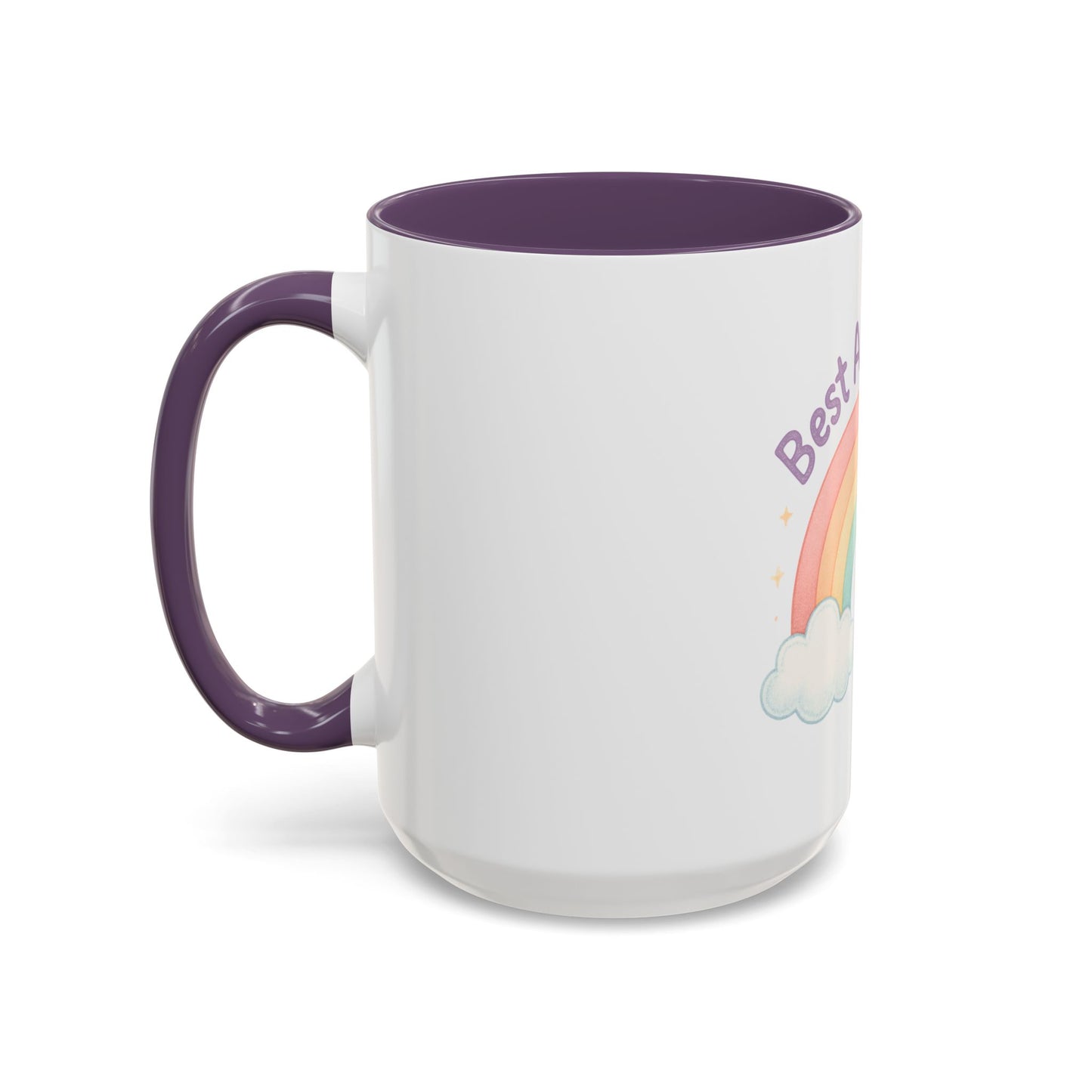 Best Aunt Ever Rainbow Coffee Mug, Gift for Aunts, 11oz, 15oz, Cute Mug, Birthday Gift, Unique Coffee Cup
