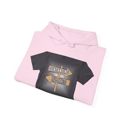 quarantine plans — Unisex Heavy Blend Hoodie (G18500)