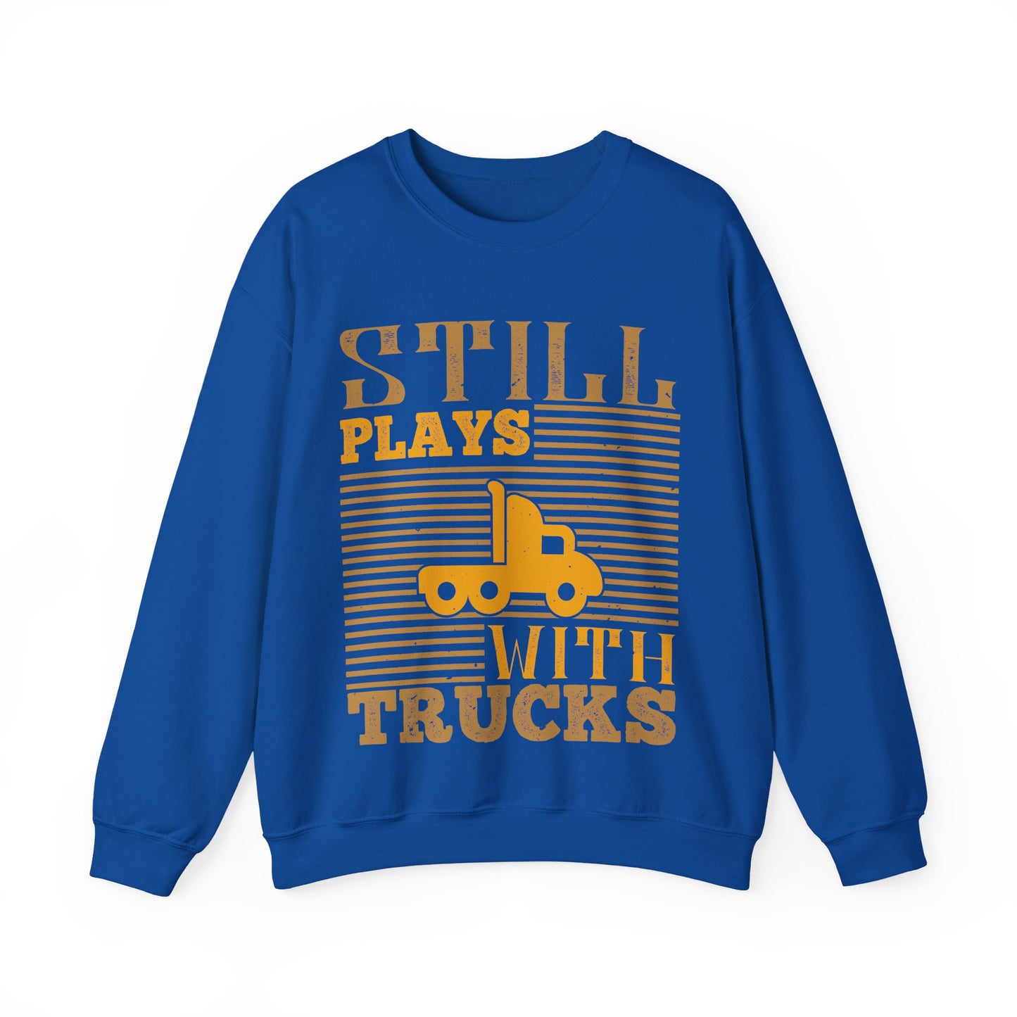 Still Plays With Trucks (2) — Unisex Heavy Blend Crewneck (G18000)