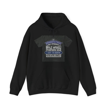 My grandfather was a wonderful role model-02 — Unisex Heavy Blend Hoodie (G18500)