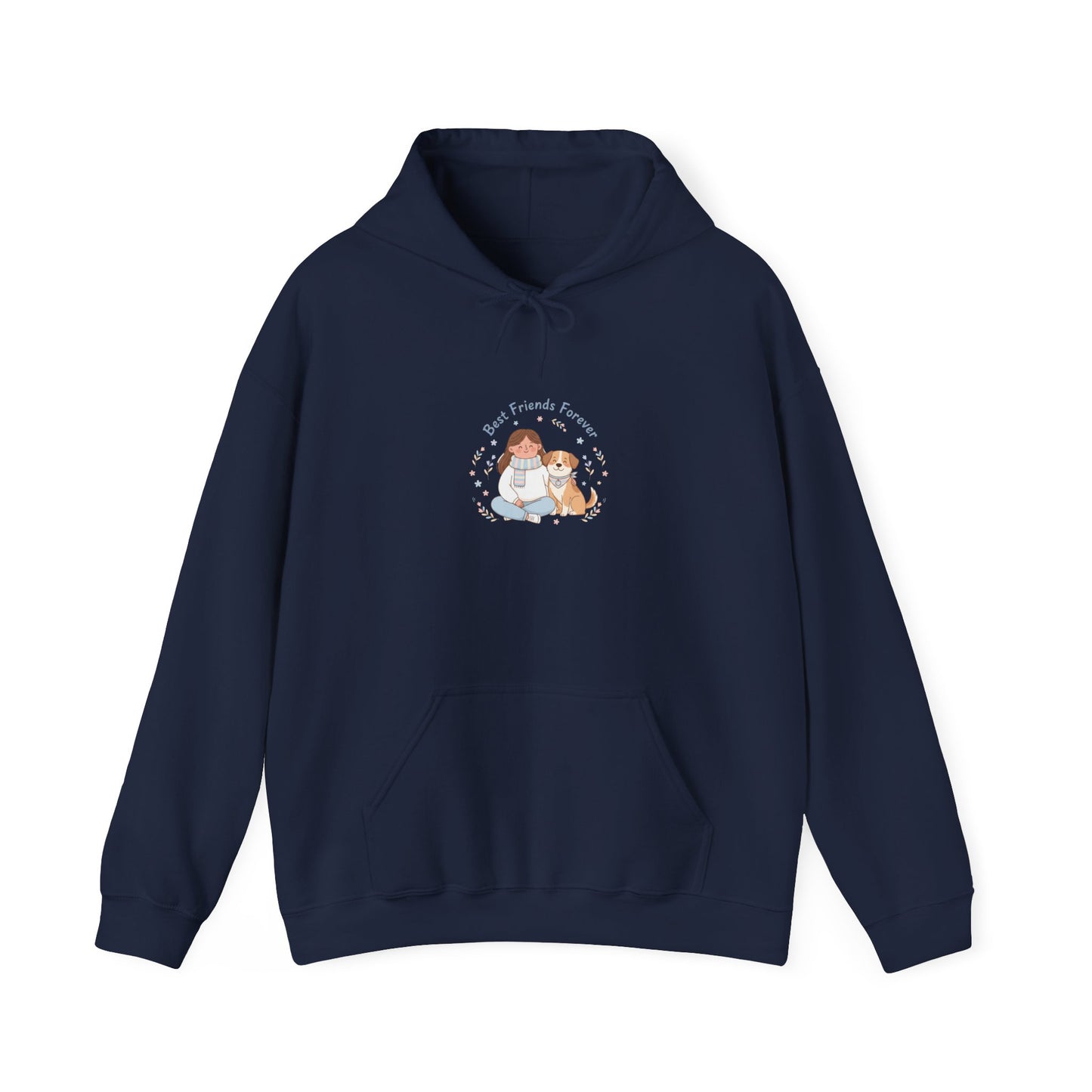 Pet Mom Illustration Hoodie | pet owner matching, paw print design
