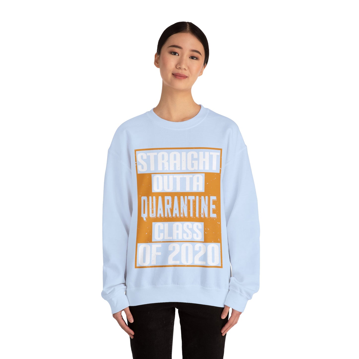 straight outta quarantine class of 2020-01 — Unisex Heavy Blend Crewneck (G18000)