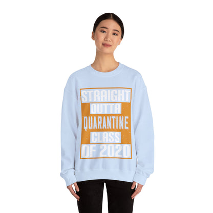 straight outta quarantine class of 2020-01 — Unisex Heavy Blend Crewneck (G18000)