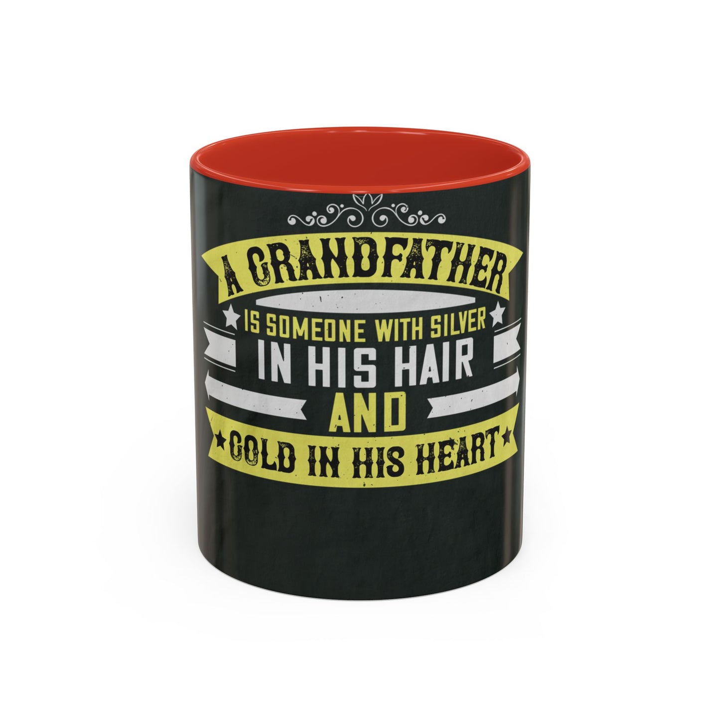 A grandfather is someone with silver-02 — Accent Mug 11/15oz