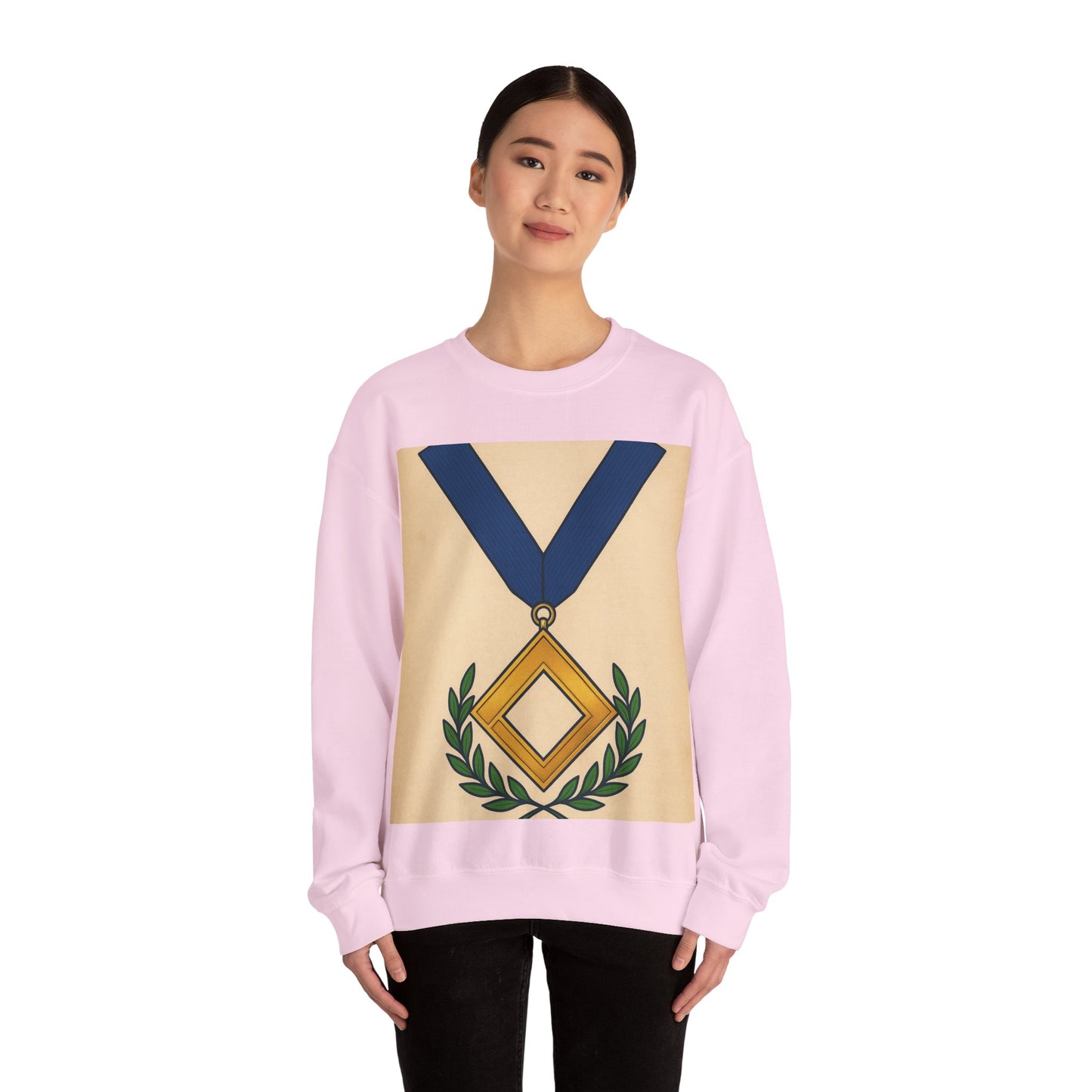 Worshipful master jewel Square — Unisex Heavy Blend Crewneck (G18000)
