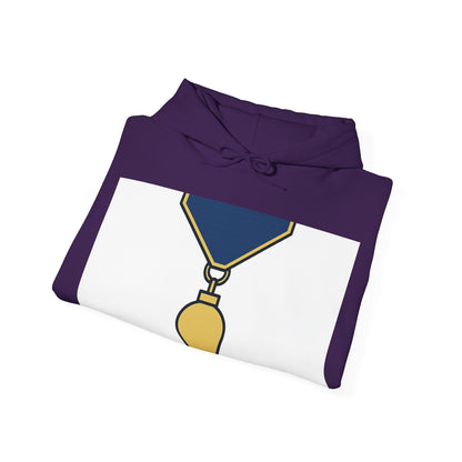 Junior Warden -JW - white bg — Unisex Heavy Blend Hoodie (G18500)