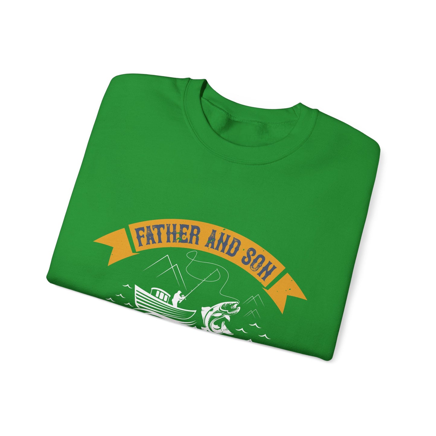 father and son fishing partners  for life-01 — Unisex Heavy Blend Crewneck (G18000)