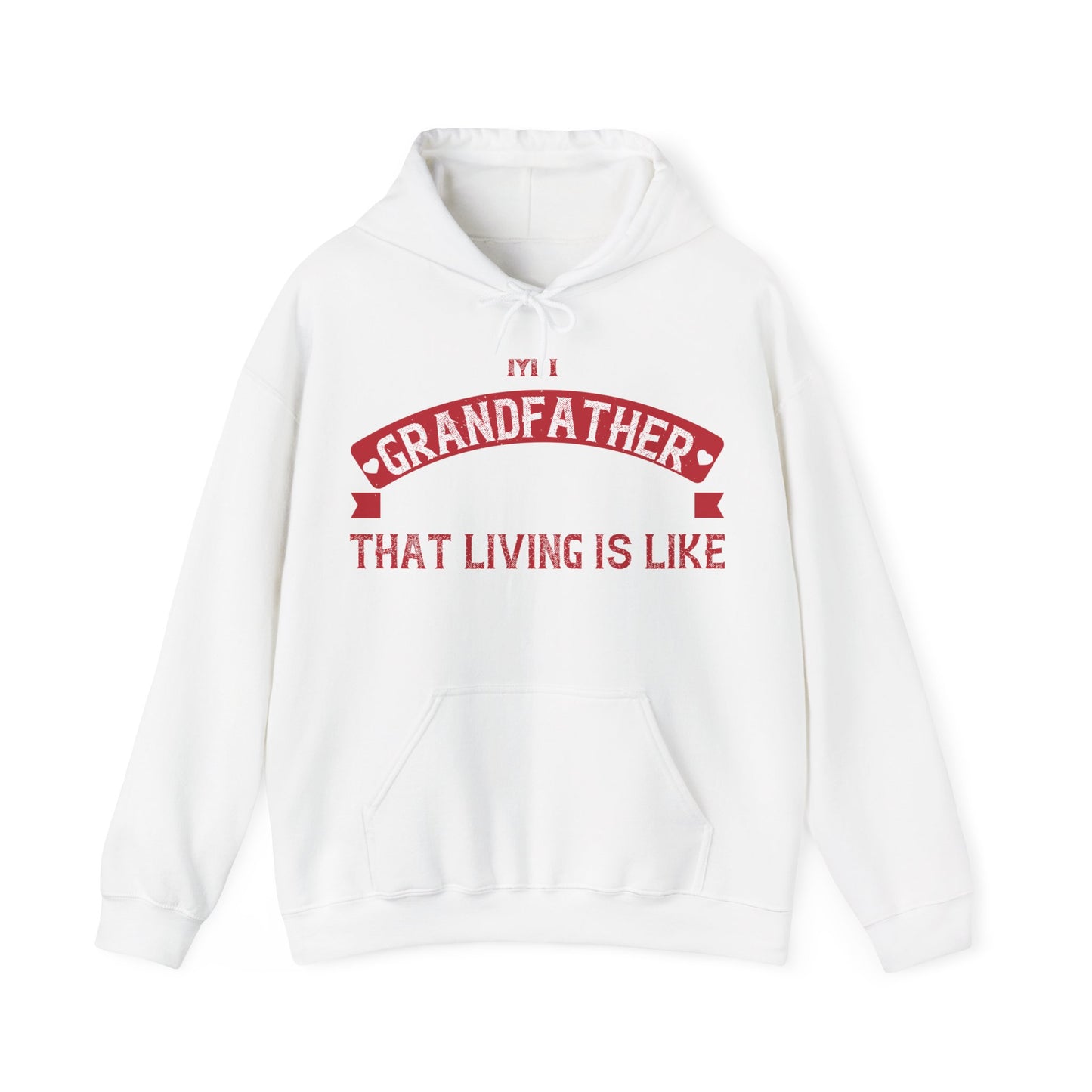 My grandfather always said that living is like licking honey off a thorn-01 — Unisex Heavy Blend Hoodie (G18500)