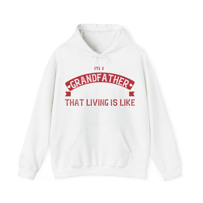 My grandfather always said that living is like licking honey off a thorn-01 — Unisex Heavy Blend Hoodie (G18500)