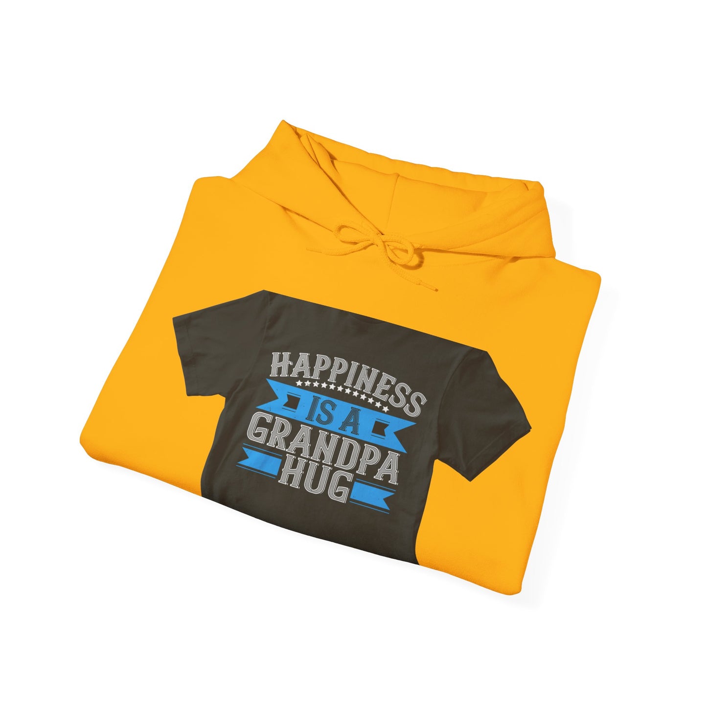 Happiness is a grandpa hug-02 — Unisex Heavy Blend Hoodie (G18500)