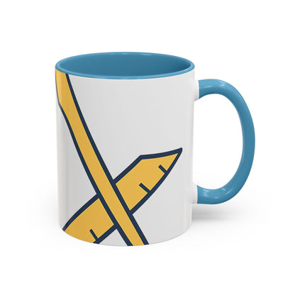 Plain Square and compass — Accent Mug 11/15oz