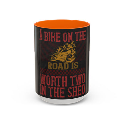 A bike on the worth two in the shet — Accent Mug 11/15oz