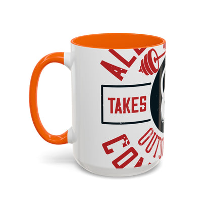 All progress takes place outside the comfort zone-01 — Accent Mug 11/15oz