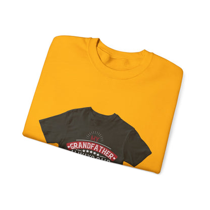 My grandfather always said that living is like licking honey off a thorn-02 — Unisex Heavy Blend Crewneck (G18000)