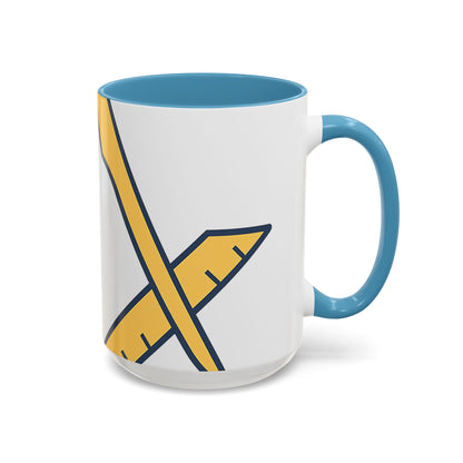 Plain Square and compass — Accent Mug 11/15oz