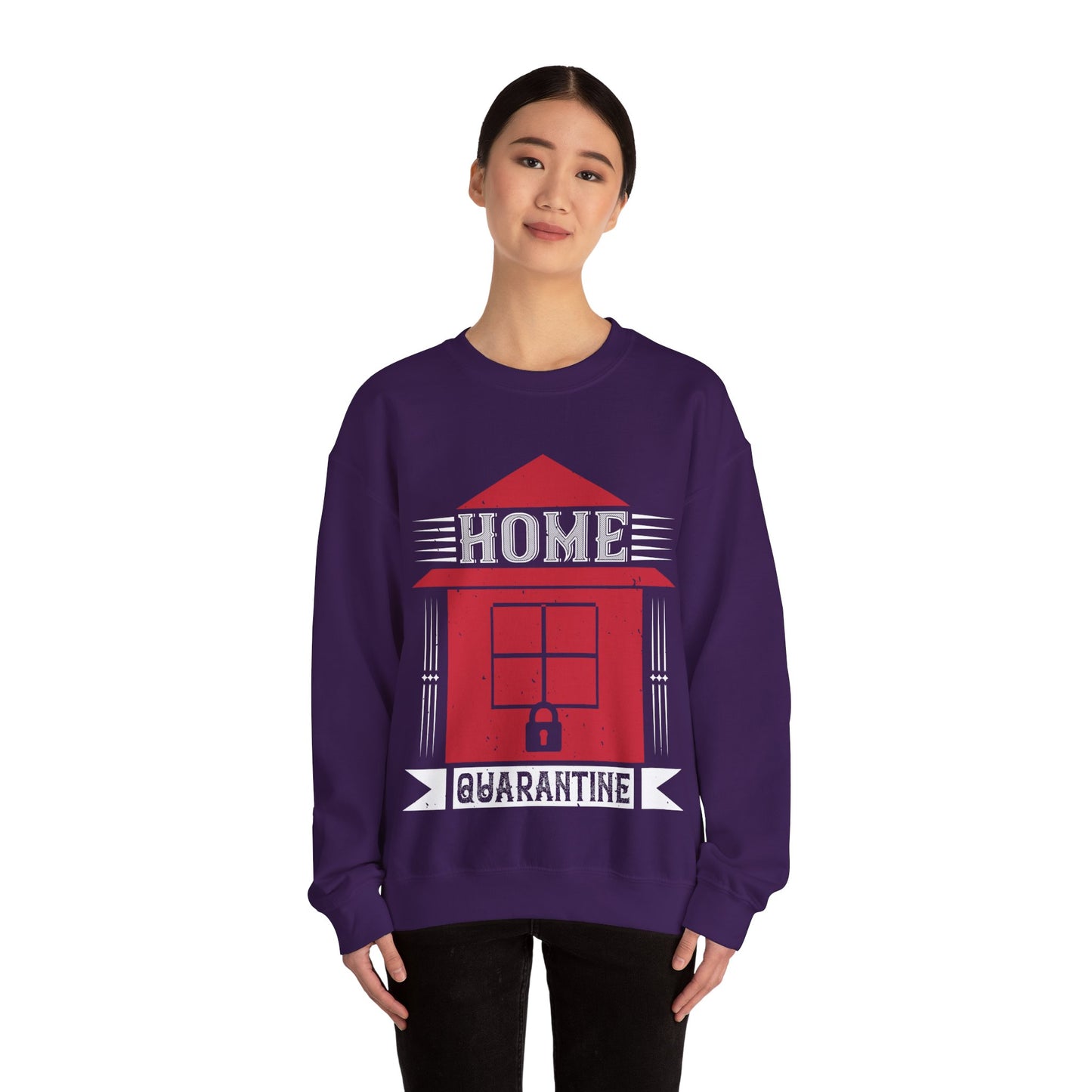 home quarantine-01 — Unisex Heavy Blend Crewneck (G18000)