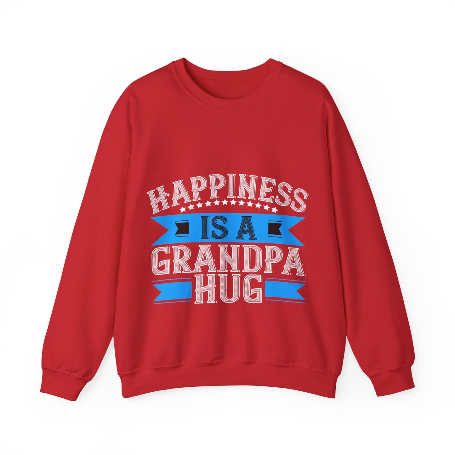 Happiness is a grandpa hug-01 — Unisex Heavy Blend Crewneck (G18000)