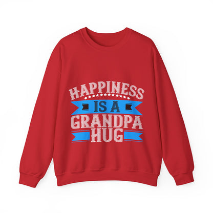 Happiness is a grandpa hug-01 — Unisex Heavy Blend Crewneck (G18000)