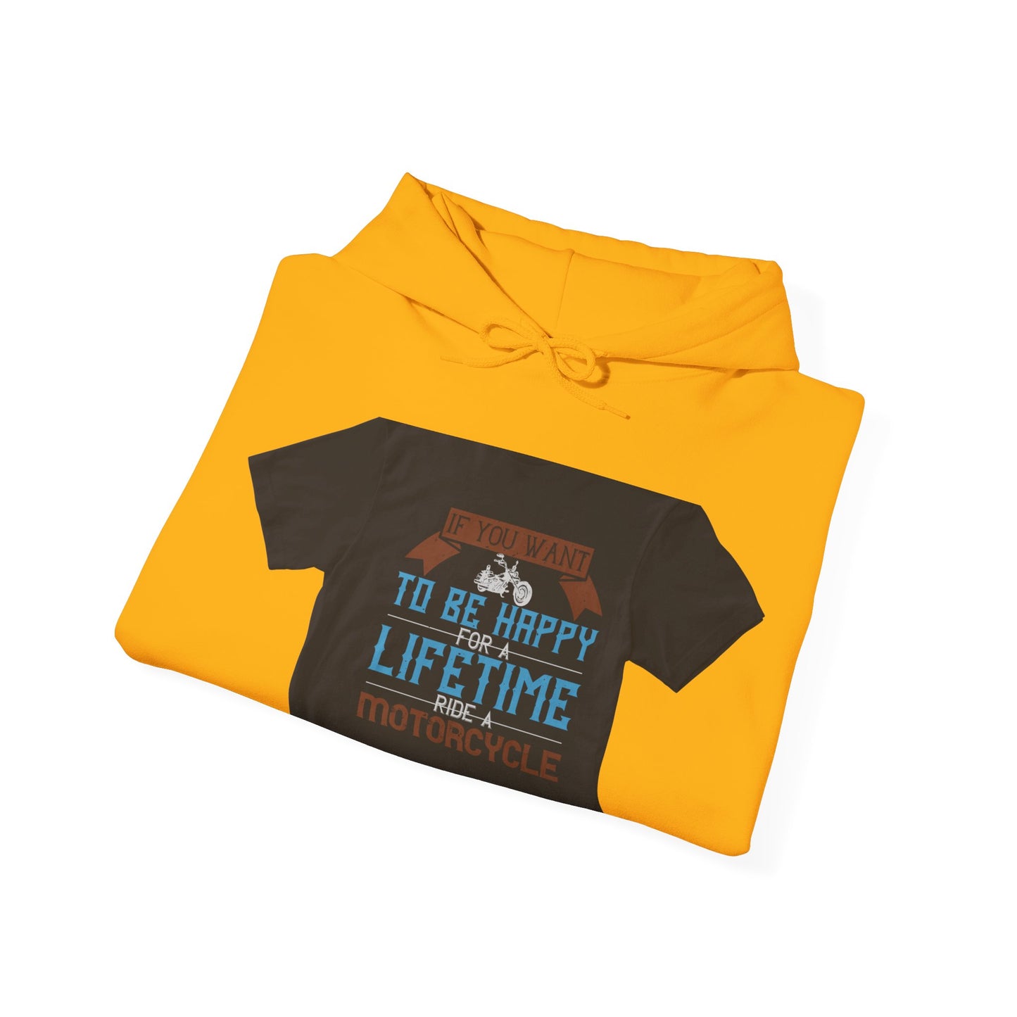 If you want to be happy — Unisex Heavy Blend Hoodie (G18500)