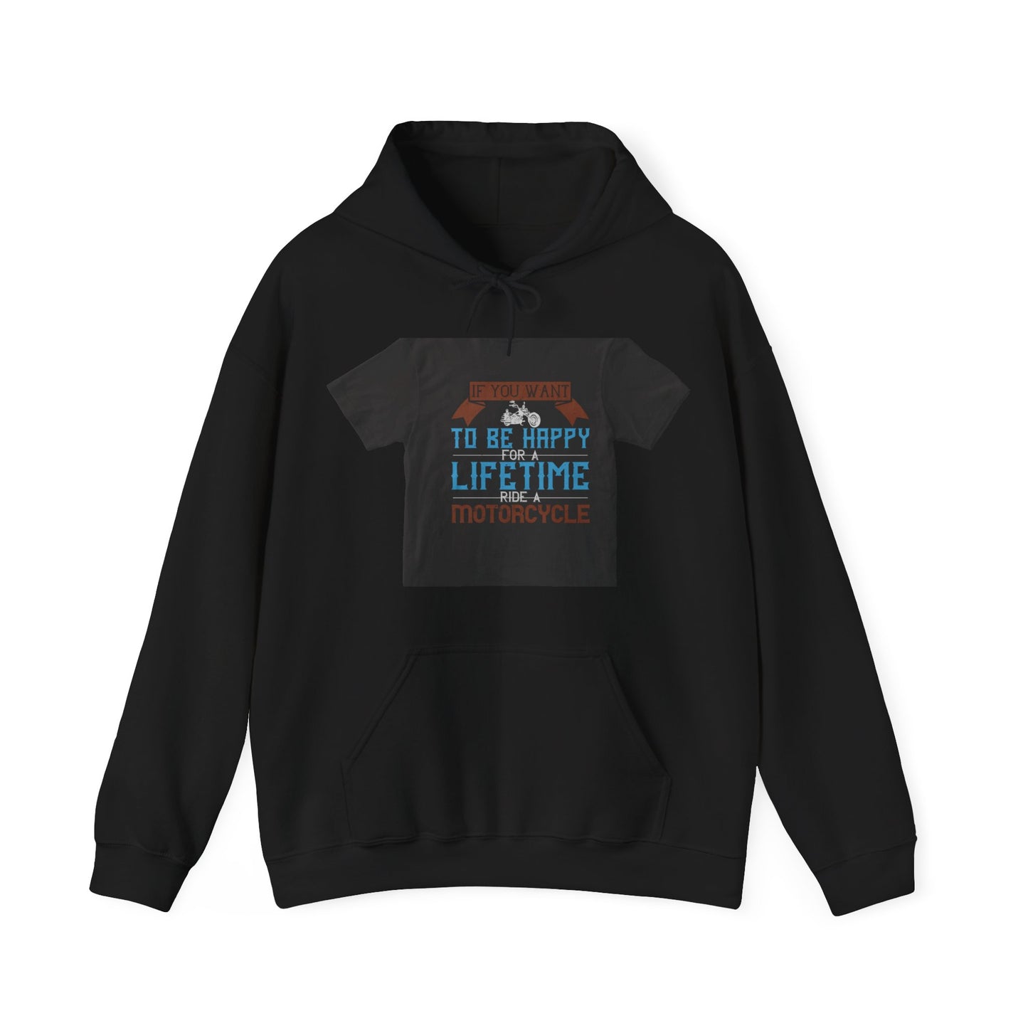 If you want to be happy — Unisex Heavy Blend Hoodie (G18500)