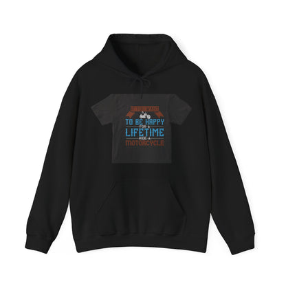 If you want to be happy — Unisex Heavy Blend Hoodie (G18500)