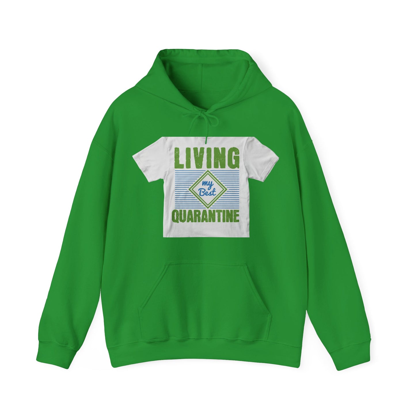 living my best quarantine — Unisex Heavy Blend Hoodie (G18500)
