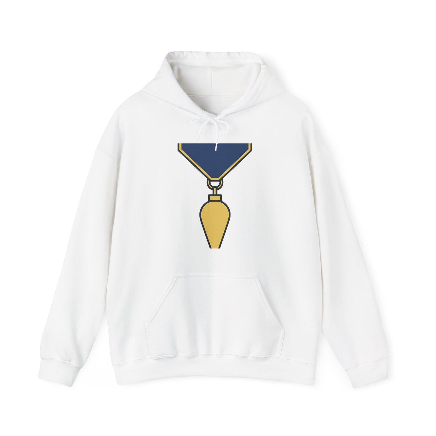 Junior Warden -JW - white bg — Unisex Heavy Blend Hoodie (G18500)