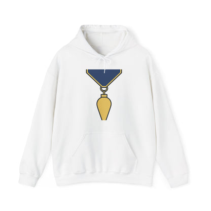 Junior Warden -JW - white bg — Unisex Heavy Blend Hoodie (G18500)