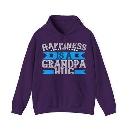 Happiness is a grandpa hug-01 — Unisex Heavy Blend Hoodie (G18500)