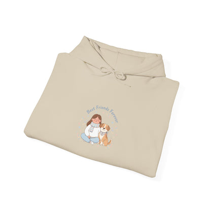 Pet Mom Illustration Hoodie | pet owner matching, paw print design