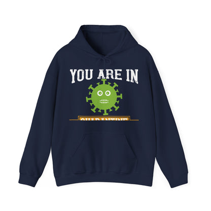 shut up you are in  quarantine-01 — Unisex Heavy Blend Hoodie (G18500)