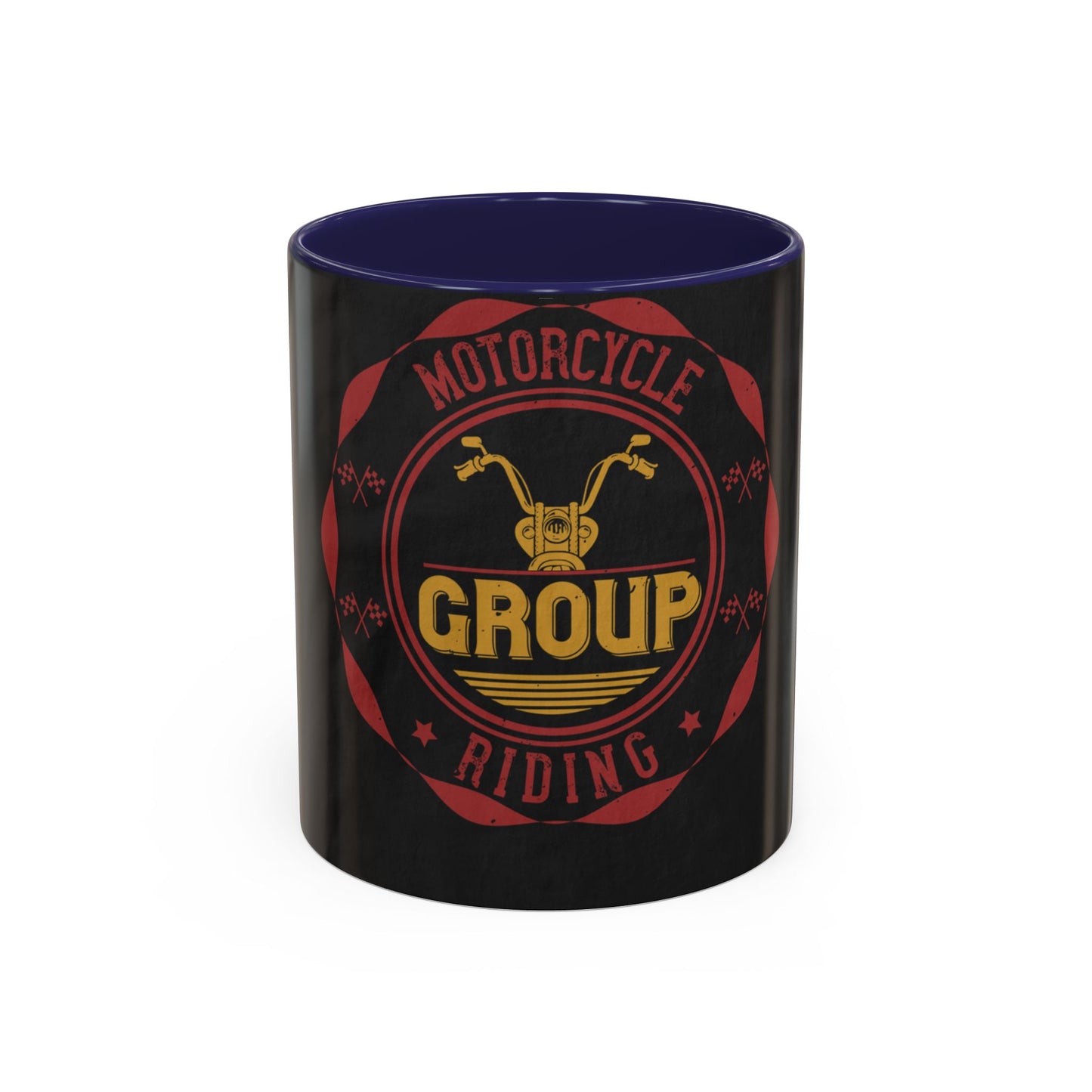 motorcycle group riding — Accent Mug 11/15oz