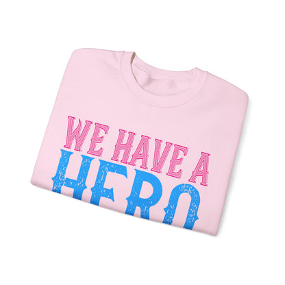 We have a hero, we call him grandpa-01 — Unisex Heavy Blend Crewneck (G18000)